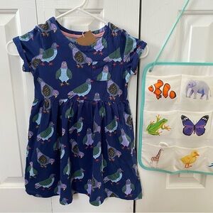 Mini Boden NWT  Shortsleeved Fun Jersey Dress 5-6T